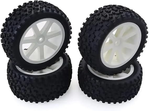 Compatible With Redcat For HSP For HPI For Hobbyking For Traxxas For LRP ZD 1/10 For Buggy Parts 4 PCS RC Car Tyres Plastic Wheels RC Wheel Rim Tyre