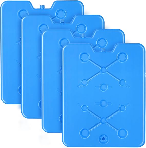 REDCAMP Ice Blocks for Cool Box 4 Pack, Reusable Freezer Blocks