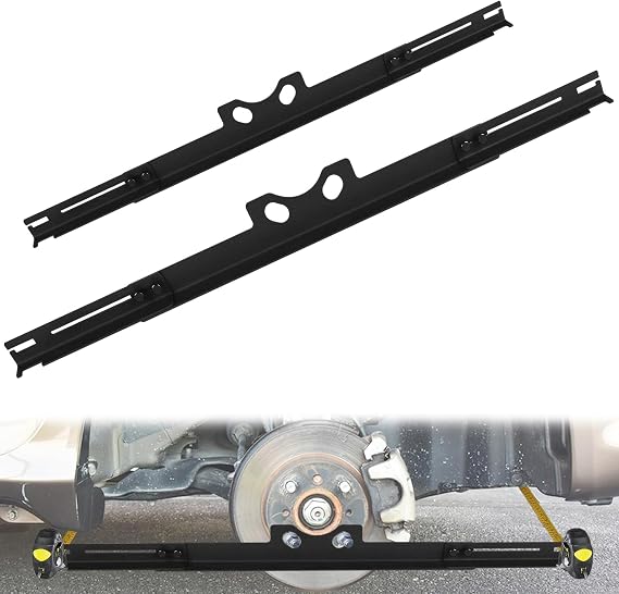 Wheel Alignment Tool Plates, Metal Toe Alignment Plate, Toe Plates Wheel Alignment Tool, Car DIY Toe Alignment Tool, Wheel Alignment Tools Kit for Easy Storage (Black)
