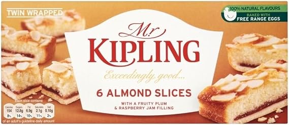 Mr Kipling Almond Slices (6 per Pack) - Pack of 2