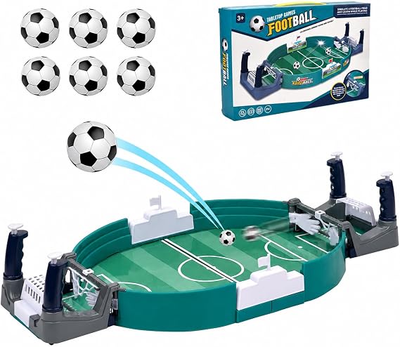 Vibbang Tabletop Football Games with 6 Football Gifts for Boys