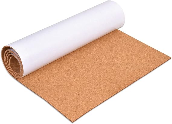 Okydoky Self-Adhesive Cork Board Roll, 3mm Thick, 40 * 80cm for Office, Home, School