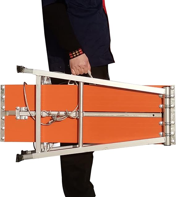Aluminum Folding Work Platform,Scaffolding Equipment Folding Work Platform Drywall, Multipurpose Tower Ladder Stool Work Bench,Ideal For Washing, Decorating & Vehicle Maintenance