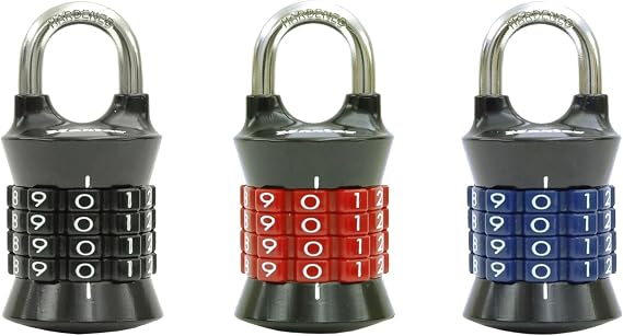 Master Lock 1535EC3 Padlock, Likely to Vary, 3 Pack