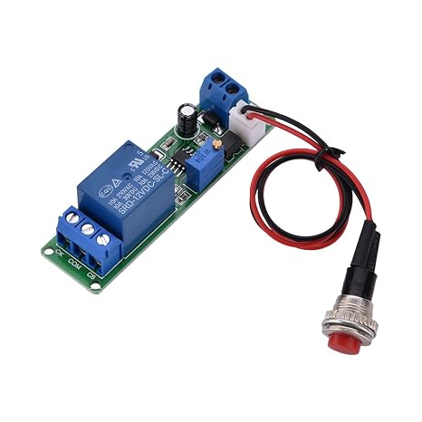 Adjustable DC 12V Timing Timer Delay Switch Relay Module Set 1 to 10 Seconds for Customized Automation Control