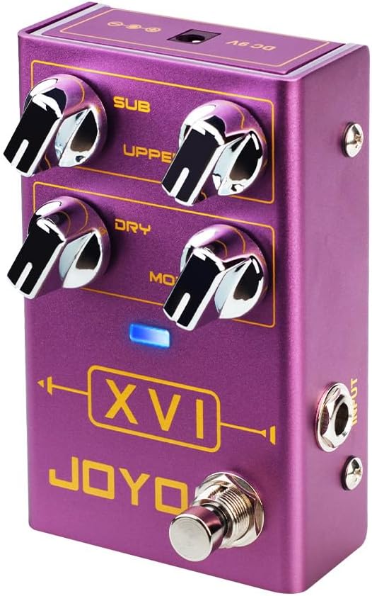 JOYO Polyphonic Octave Guitar Pedal, Independent Sub & Upper Octave with MOD Modulation Effects & Dry Blend, True Bypass (XVI R-13)