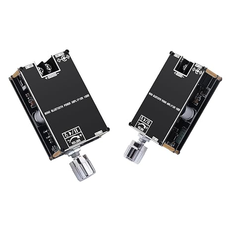 2Pack 1001B Bluetooth Amplifier Board, 100W Mono AMP TWS Mini Audio Power Amplifier Module with Box Matching for Home Speaker System, Bluetooth/AUX/USB Input, APP Control DC 7-24V