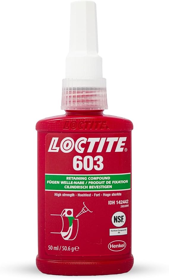 Loctite 142442 603 Threadlocker High Strength Retaining Compound, 50ml