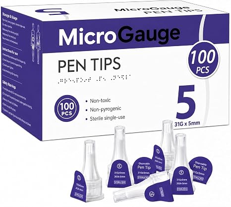 Pen Tips Measuring Tool - Length 5, Size 31 - Pack of 100 for Precise Applications in Laboratory, Industry, Cosmetics, and Food Production