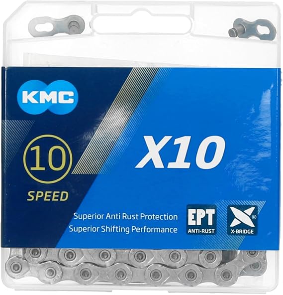 KMC X10 EPT Chain, Grey, 114 Links