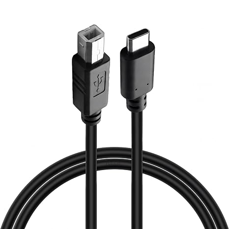 Type-C to USB-B Yazıcı Tarayıcı Printer Kablosu (1.5 METRE) - PC ve Laptop ile Yazıcı Ara Bağlantı Data Kablosu - USB 2.0 Hızlı ve Stabil Yazdırma - Kolay Kullanım - USB-C Printer Kablosu