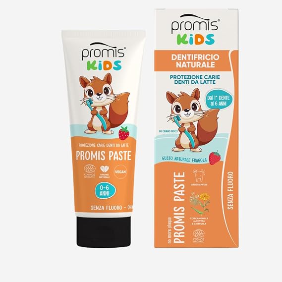 PROMIS Paste Kids Fluoride Free Toothpaste 0-6 Years, Natural, Bio and