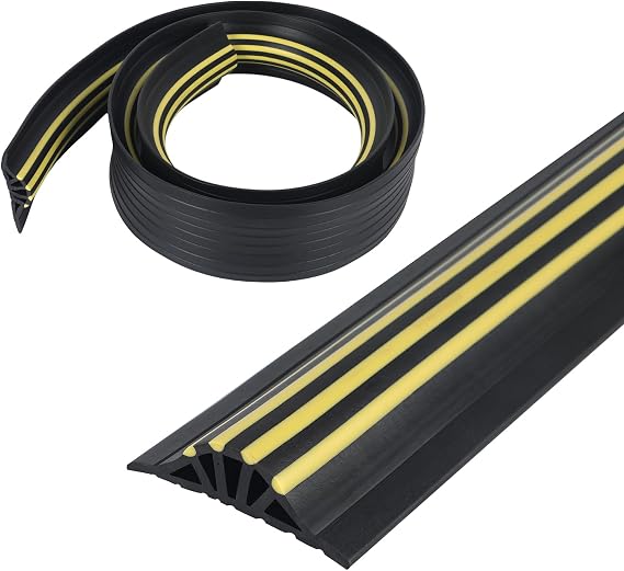 Garage Door Threshold Seal,CEIEVER Universal Garage Door Seal Bottom 2.5M Weather Stripping Door Threshold Seal 110X30mm Universal Draught Excluder Strip for Garage Doors Floor Doors