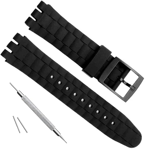 21mm Replacement Waterproof Silicone Rubber Watch Strap Watch Band