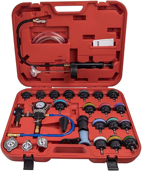 maXpeedingrods 28PCS Radiator Pressure Tester Kit Cooling System Test Set Tool Universal