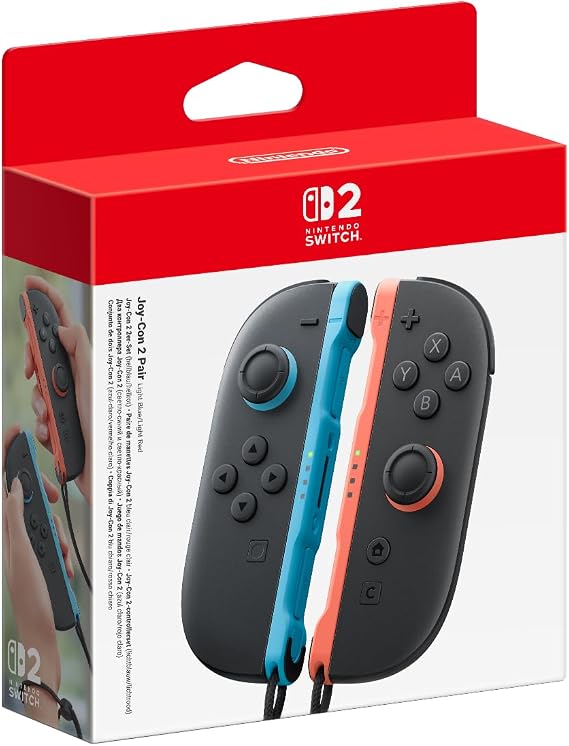 Nintendo Joy-Con 2 Pair, Blue and Red, Bluetooth