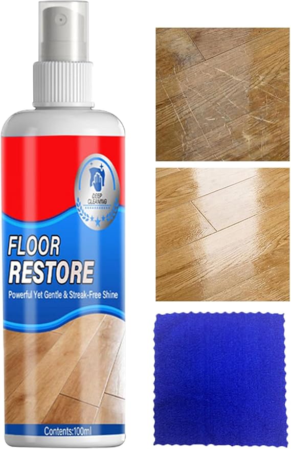 Floors Restorer & Clean Hardwood Restore, Floor Restorer & Polishs, 150ML Rejuvenate Wood Floor Restorers, Flooring Protection Agent For Shine Wood, Laminate, Vinyl