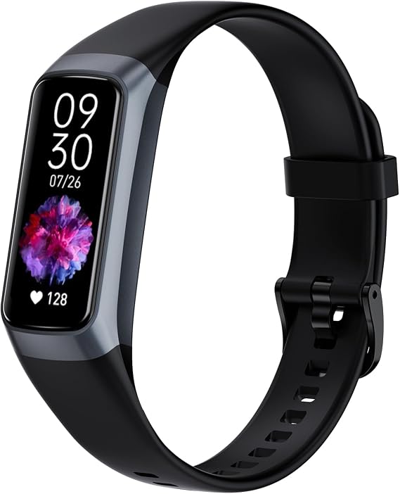 Fitness Tracker with 24/7 Heart Rate Blood Oxygen Sleep Monitor,Activity Tracker with 1.1" AMOLED Touch Color Screen, Multiple Sport Modes