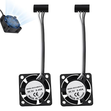 2pcs Extruder Hotend Cooling Fans for Bambu Lab P1P/P1S 3D Printer