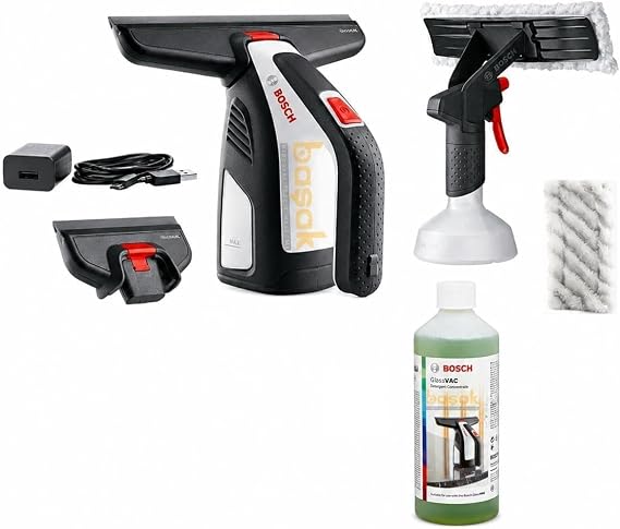 Bosch EasyGlassVac Cam Temizleme Seti + GlassVAC Deterjan