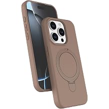 CONSTRAIN - iPhone 15 Pro Max ile uyumlu Apple Kılıf Magsafe ile uyumlu Halkalı Extra Standlı içi Kadife Yumuşak Renkli Silikon Kapak