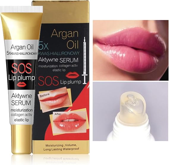 Lip Plumper, Instant Volumizing Lip Plumping Gloss, Hydrating Moisturizing Lip Oil Reduces Lip Lines for Fuller Lips, Increase Lip Elasticity, Reduce Fine Lines Lip Care Serum Essence Lips Enhancer