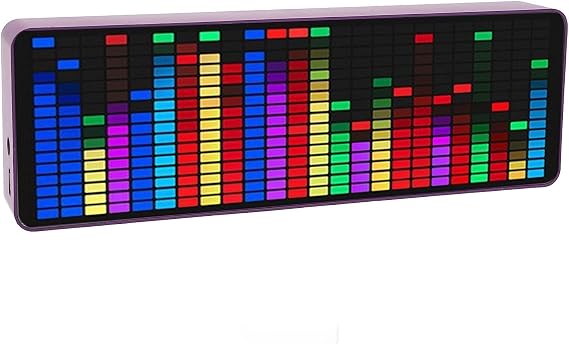Audio Spectrum Analyzer Display, Music Voice Rhythm Spectrum Display, with 384 RGB LEDs, 1624 Segment Rhythm Light Level Voice Sensor