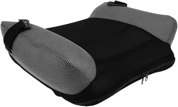 Inflatable Booster Seat Portable Backless Booster with Buckle & Carry Bag Blow up Breathable Seat Cushion for Travel Outdoor..