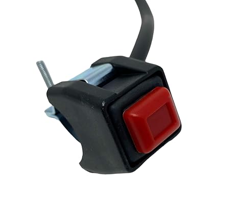 Universal Motorcycle Engine Stop Start Kill Switch Button | Waterproof with Mounting Clamp Compatible with CR125 CRF250 CRF450 XR250 WR250F WR450F WR250X and other Enduro Motocross ATV Dirt Trail Bike