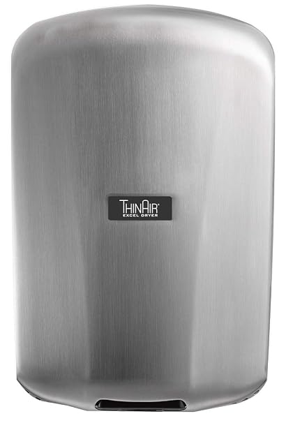 Excel Dryer TA-SB Automatic, Surface-Mounted, ADA-Compliant Conventional Hand Dryer, Brushed Stainless Steel Cover, 110-120V 50/60 Hz