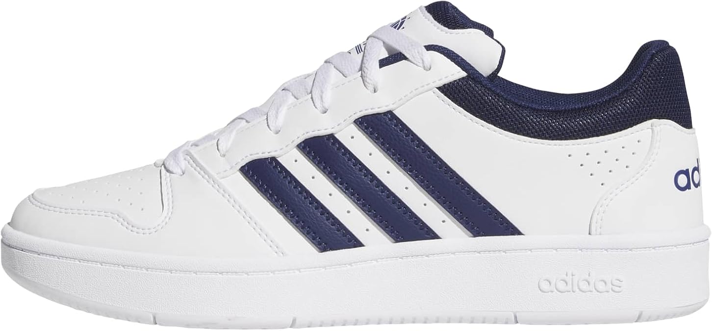 adidas Men's Hoops Classic Shoes, FTWR White/Dark Blue/Orbit Grey, 11 UK