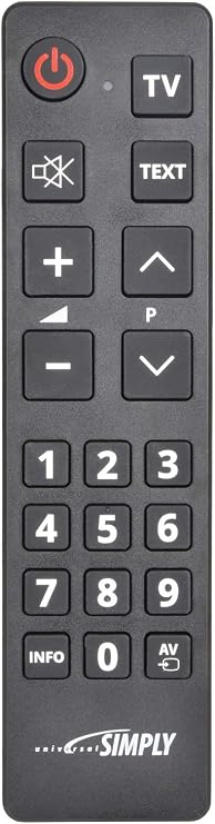 UNIVERSAL REMOTE Simple TV Remote Control | Compatible with all brands