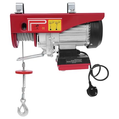 850W/1200W Electric Hoist, Electric Winches Max 400/600kg Pulley System with Control 10m/min for Garage Warehouses (1200, Watts)