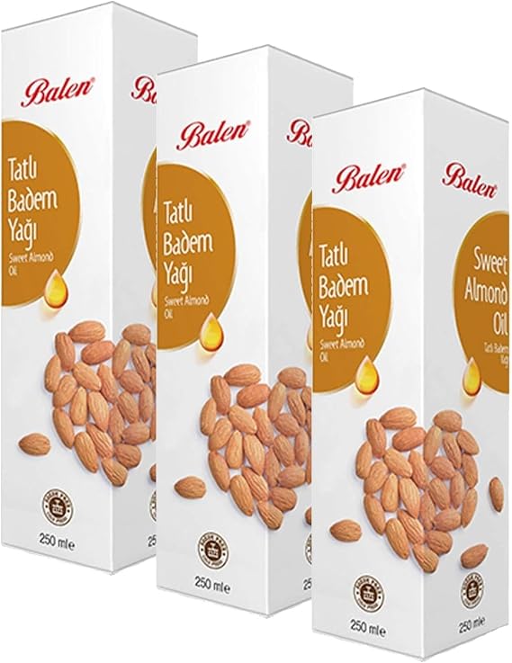 Balen Tatlı Badem Yağı (Soğuk Pres) (3 paketi)