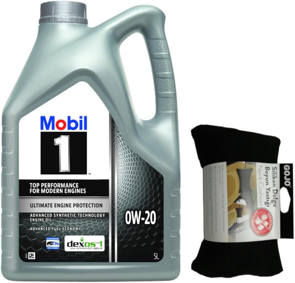 Mobil 1 0W20 Motor Yağı 5 L  00216 Gojo Boyun Yastığı
