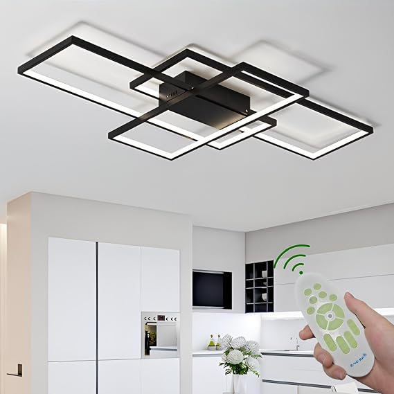 80CM 45W LED Ceiling Light 2700-6500K Dimmable Ceiling Lights Living Room [Energy Class B]