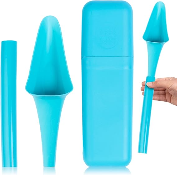 SHEWEE Flexi + Case Female Urinal – Made in the UK – Reusable & Portable Urination Device. Festival, Camping, Car, Hiking Essentials for Women. Stand to Pee Device W/Travel Case and Extension Pipe