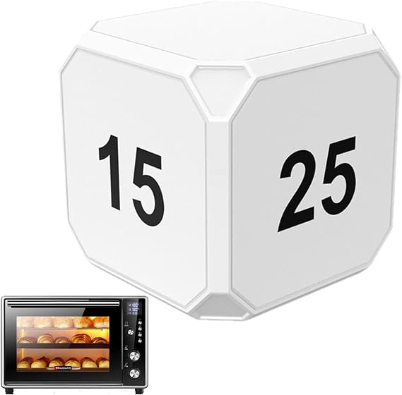 Cube Timer - Productivity Timer Cube | Digital Workout Timer Kitchen Timer, Effortless Productivity Training Flip Timer, Cube Productivity Timer Home Cooking Time for Time Management