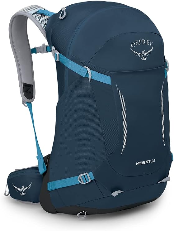 Osprey Hikelite Unisex Backpack, 26L, Atlas Blue, S/M
