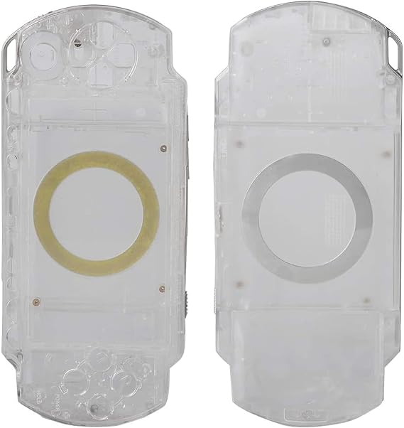 Full Housing Case Cover for PSP Replacement Anti-Drop Shell Set with Button Kit 1000 Replacement Shell Clear