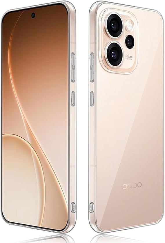 Clear Case for OPPO Reno 15 Pro Max, Shockproof TPU Phone Cover, Crystal Clear, Full Camera Protection Drop Protection Slim Anti-Scratch Transparent Back Cover