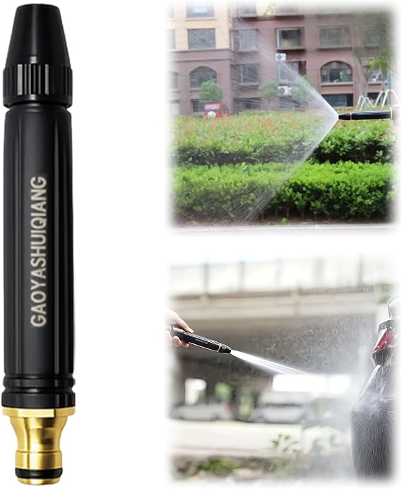 High Pressure Hose Nozzle,Garden Hose Nozzle with Adjustable Spray Patterns - High Pressure Water Hose Nozzles for Car Washing,Garden,Yard,Patio,Home,Easy to Use High Hose Attachment