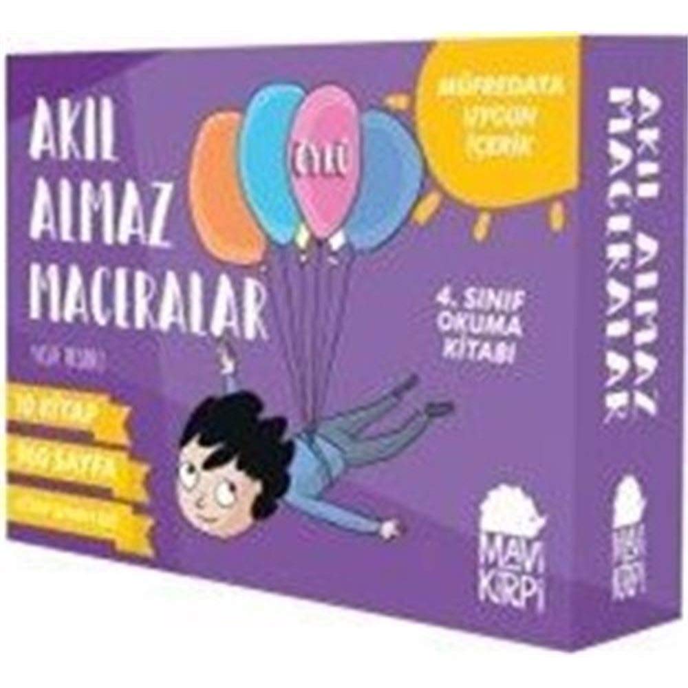Akıl Almaz Maceralar 4. Sınıf Seti - 10 Kitap Takım