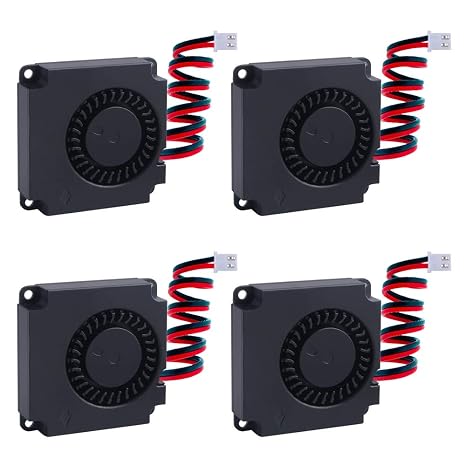 4 Pcs DC Brushless Fan 12V 3D Printer Blower Cooling Fan Mini Quiet Cooling Fan for 3D Printer Cooler Heatsinks (40 x 40 x 10mm)
