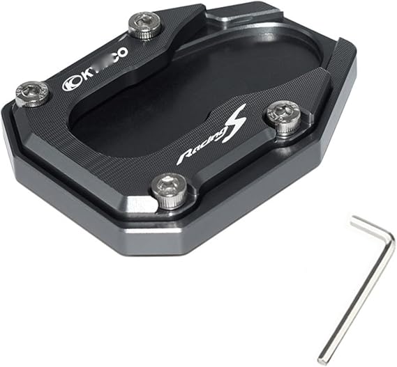 Motorcycle Modified Accessories Side Stand Pad Enlarger For KYMCO Racing S King 180 S125 S150 125 150 street bikes(Titanium)