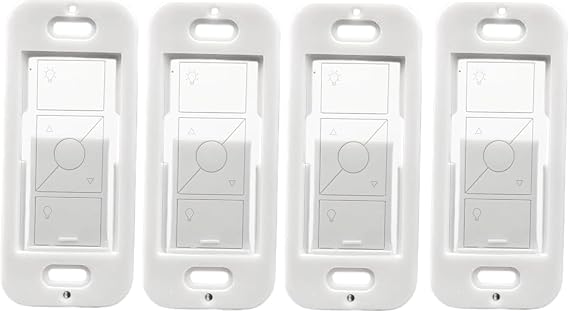 Wallplate Brackets for Lutron Caseta Pico Remote, Seamless Remote Snap-in Installation Wall Bracket for Smart Switch, Durable Wall Mount Design for Lutron Pico Remote - 5 Pack