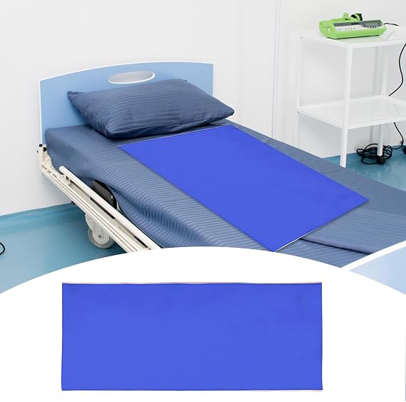 Slide Sheets for Moving Patients on Bed, Sliding Sheets for Bed Mobility, Patient Transfer Slide Sheet for Hospitals, Home Care, Cars, Wheelchairs, Elderly and Disabled, Blue (75x180cm)