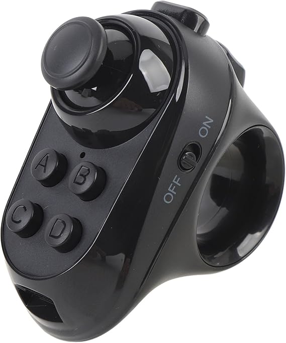 VR Remote Controller Gamepad, Ring Shape VR Hand Controller Bluetooth Control, Wireless Gamepad Joystick for Mobile Phone Tablet for Music Video Games