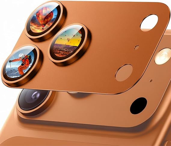for iPhone 17 Pro Camera Lens Protector, Orange