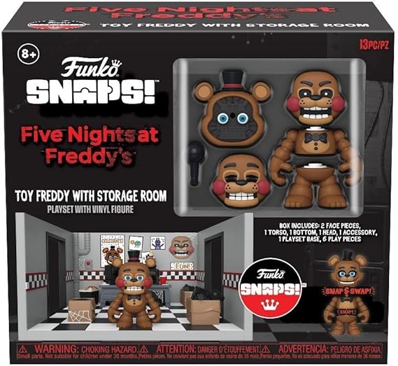 Five Nights at Freddy/Snaps! Action Figure Toy Freddy with Storage Room Playset